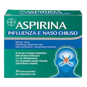 ASPIRINA INFLUENZA E NASO C*10 buste