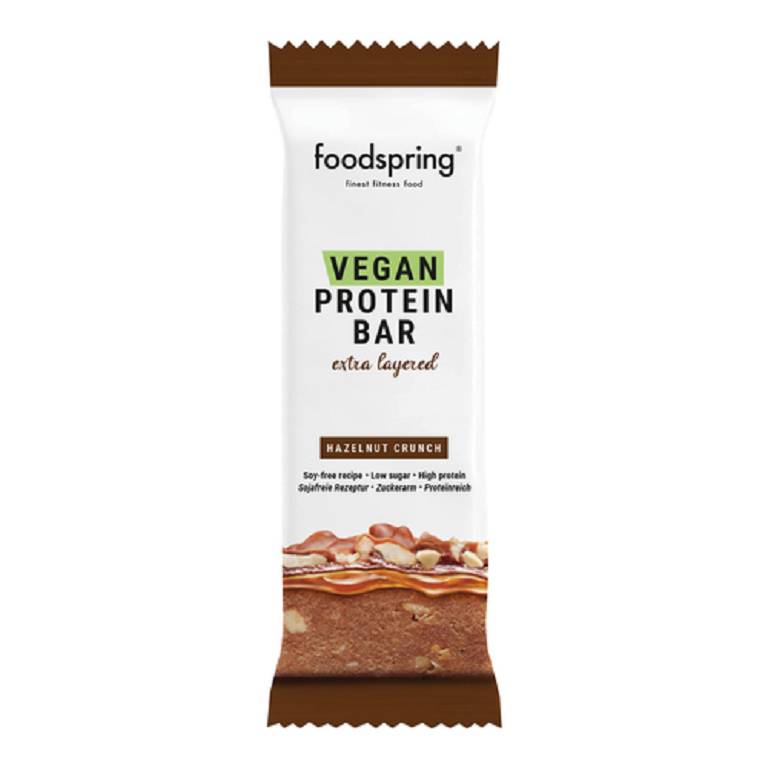 FOODSPRING BARRETTA PROTEICA VEGANA MU NOCCIOLA 