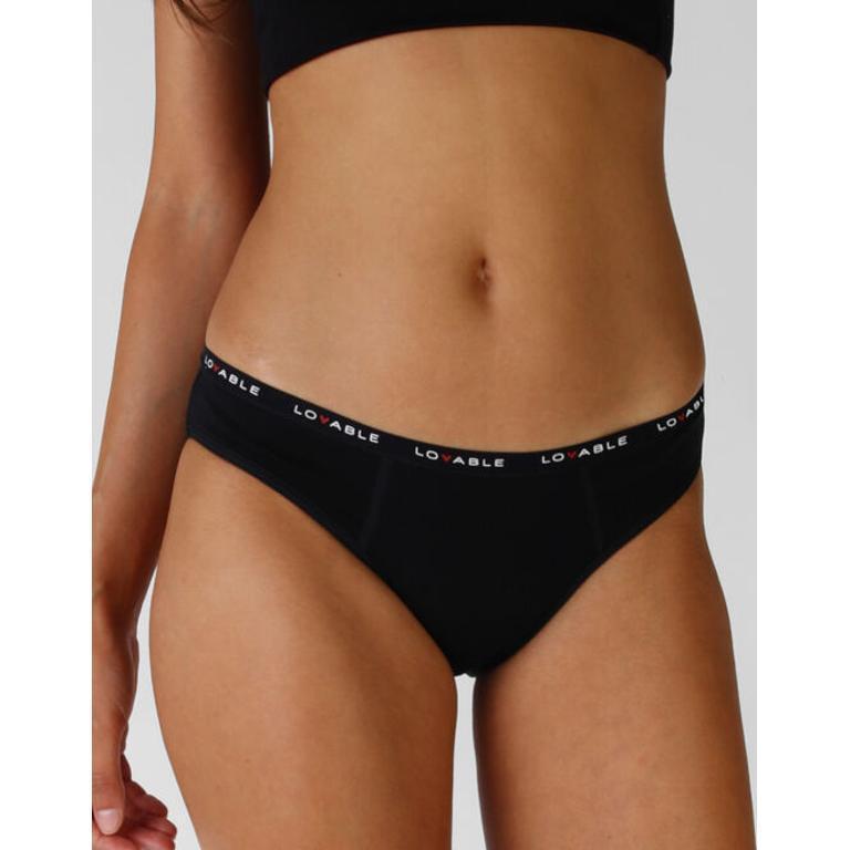 LOVABLE SLIP FLUSSO ABBONDANTE NERO XL 