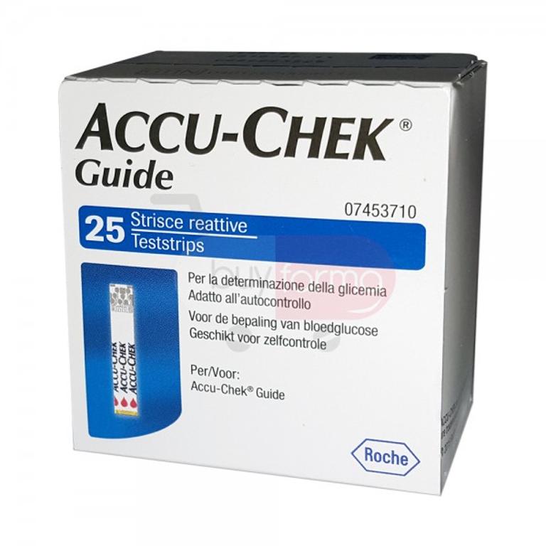 STRISCE ACCU-CHEK GUIDE 25 STRIPS ACCUCHEK 