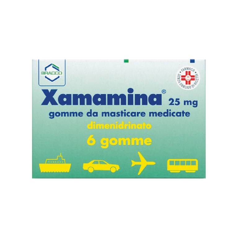 XAMAMINA*6 GOMME MAST 25MG